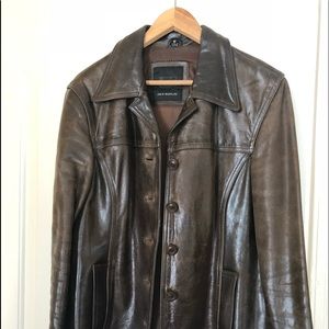 Brown Rustic Leather Jacket